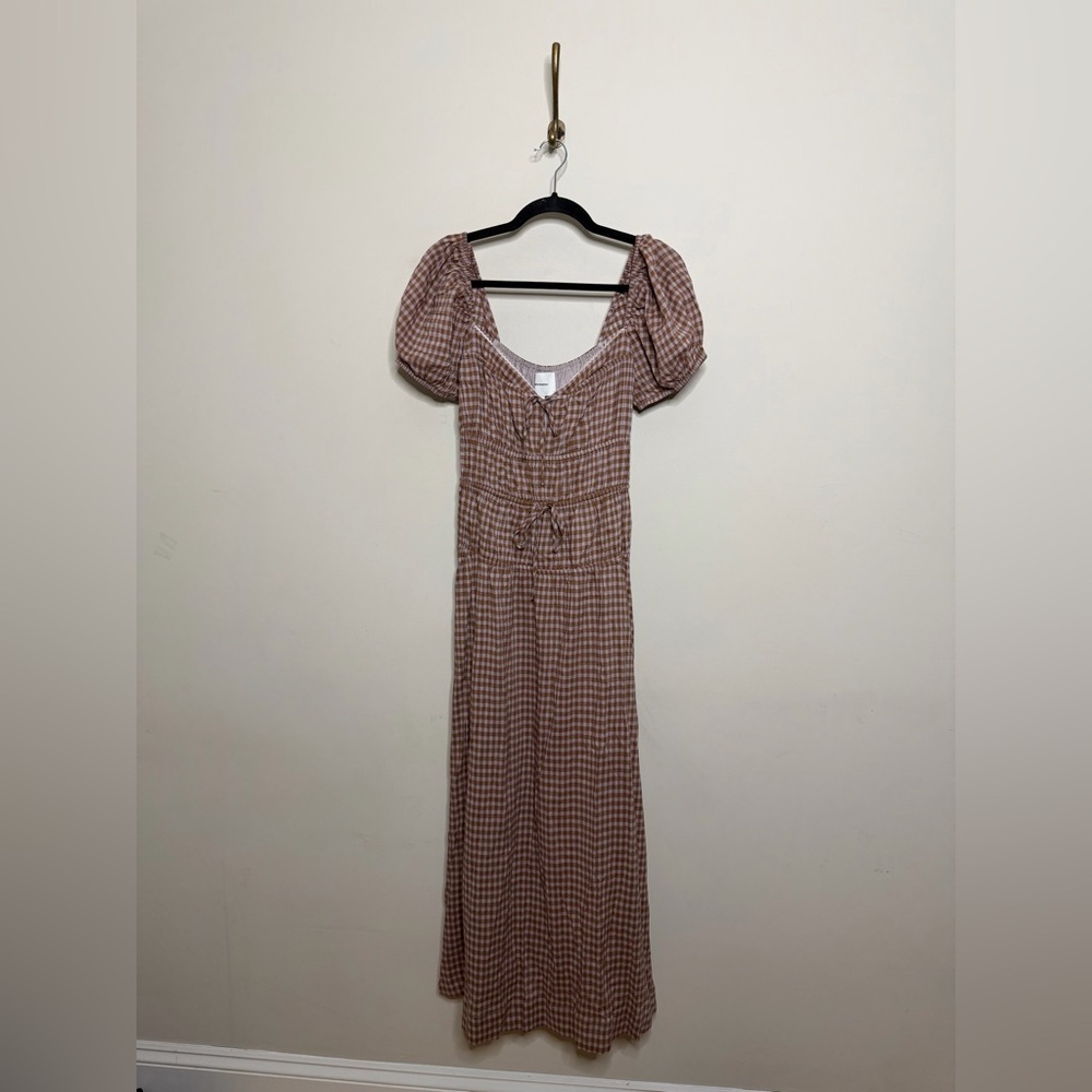 Reformation Rhett Midi Dress in Audrie Check - Picture 5 of 8